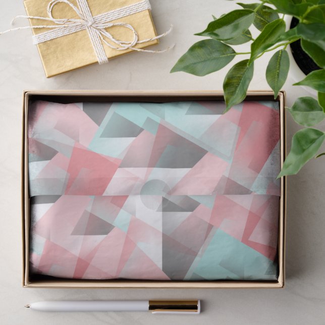 Abstract Geometric Modern Gift Box Tissue Paper (Gift)