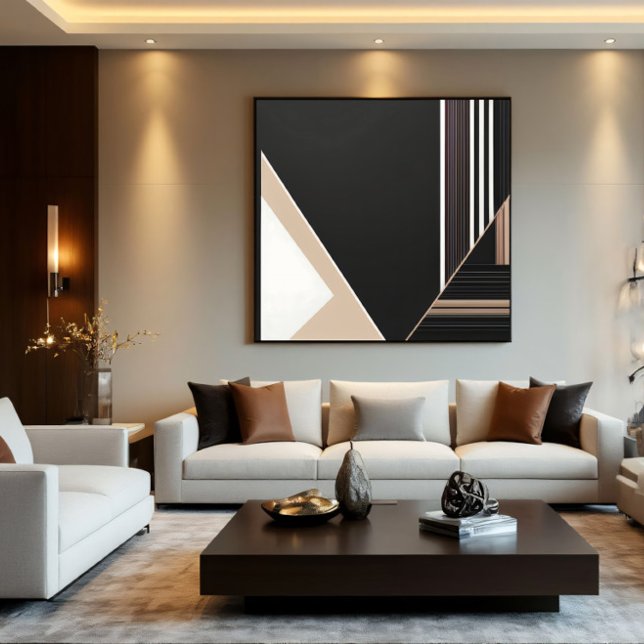 Abstract Geometric Modern Minimalist Canvas Print (Creator Uploaded)