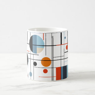 Abstract Geometric Modern Minimalist Lines Coffee Mug