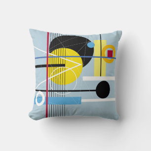 Abstract Geometric: Multicolor Background Throw Pillow