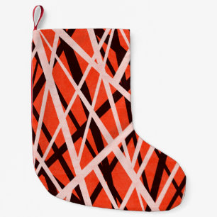 Abstract Geometric Paper: High-Res Texture Small Christmas Stocking