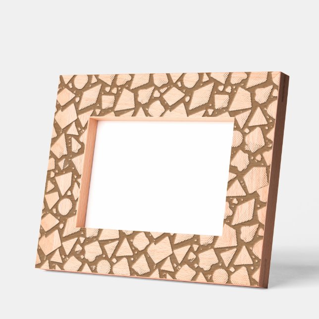 Abstract geometric pattern 16  etched frames (Left)