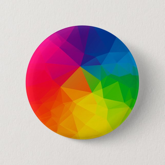 Abstract Geometric Pattern 1 2 Inch Round Button (Front)