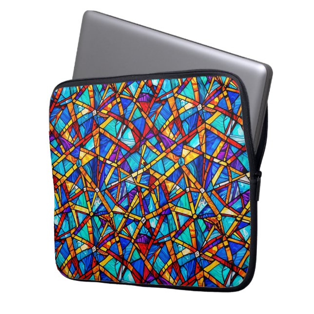 Abstract geometric pattern 22 - Laptop Sleeve (Front Left)