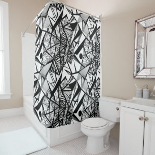 Abstract geometric pattern 24 - Shower Curtain