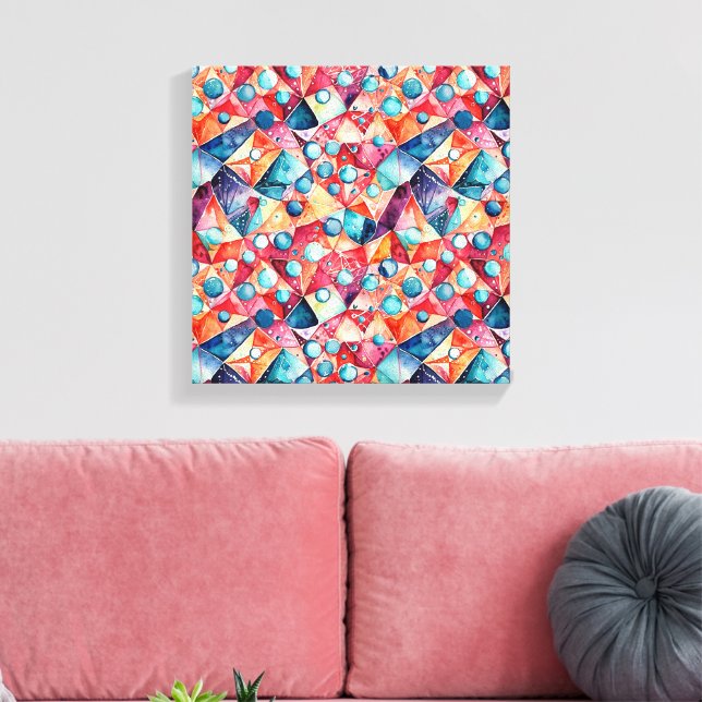 Abstract geometric pattern 29 - Canvas Print (Insitu(LivingRoom))