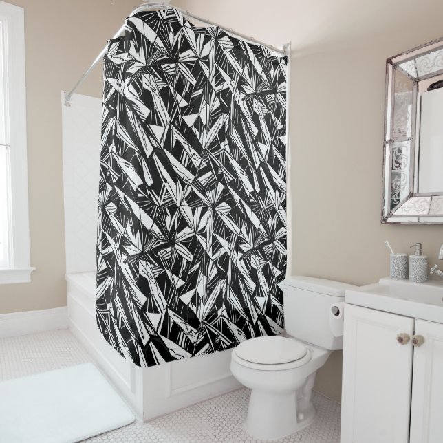 Abstract geometric pattern 30 - Shower Curtain (In Situ)
