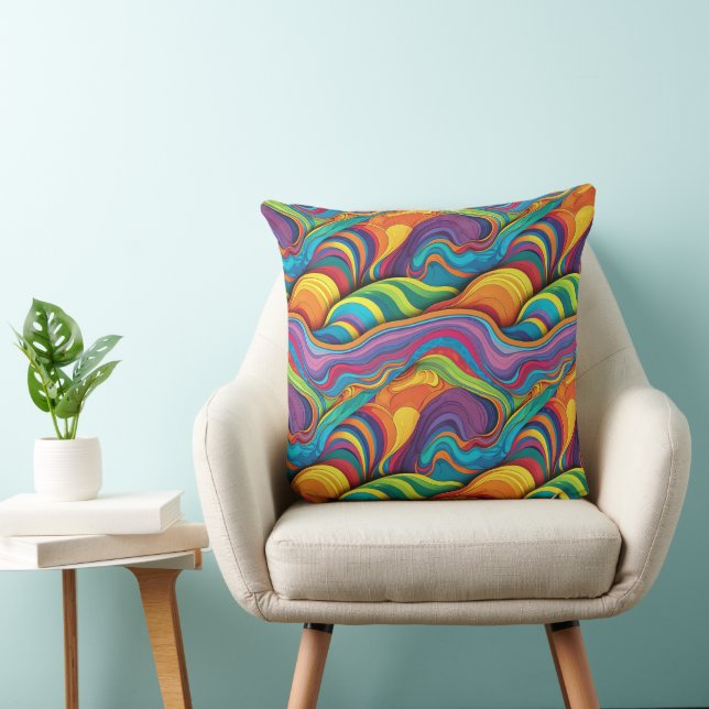 Abstract geometric pattern 34 - Throw Pillow (Chair)