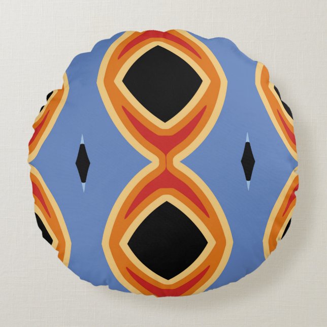Abstract geometric pattern.abstract, background, m round pillow (Front)