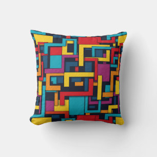 Abstract Geometric Pattern Abstract Modern  Throw Pillow
