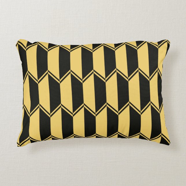 Abstract geometric pattern  accent pillow (Front)
