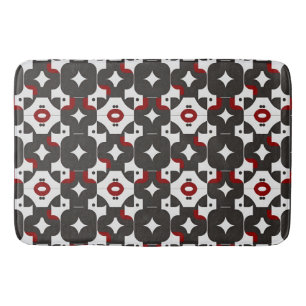 Abstract Geometric Pattern Bath Mat