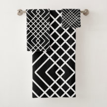 Abstract geometric pattern - black and white.