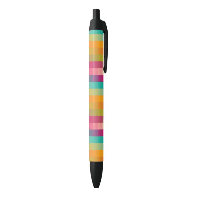 Abstract geometric pattern black ink pen (Bottom (Vertical))