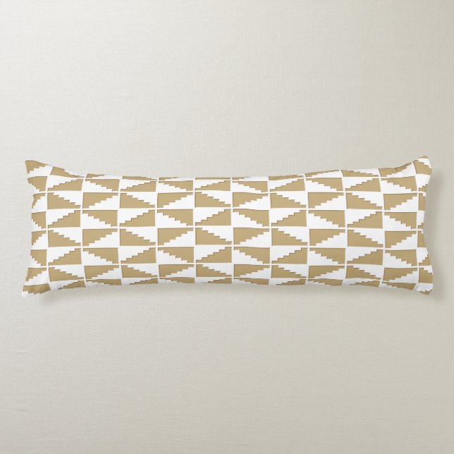 Abstract Geometric Pattern Body Pillow (Front)