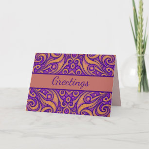 Abstract Geometric Pattern Card