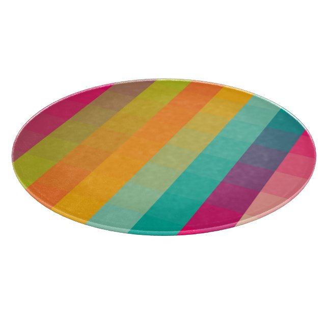 Abstract geometric pattern cutting board (Corner)