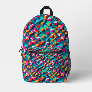 Abstract geometric pattern design 14 - Backpack