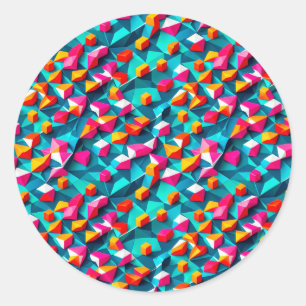 Abstract geometric pattern design 14 - Sticker