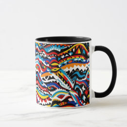 Abstract geometric pattern design 36 - Coffee Mug