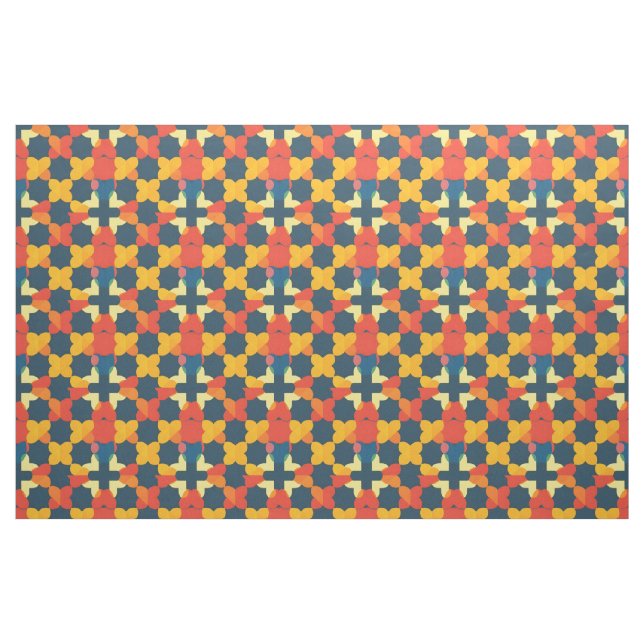Abstract Geometric Pattern Fabric (Fat Quarter)