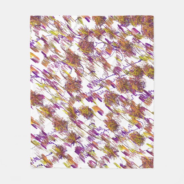 Abstract Geometric Pattern  Fleece Blanket (Front)