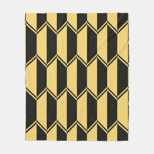 Abstract geometric pattern fleece blanket