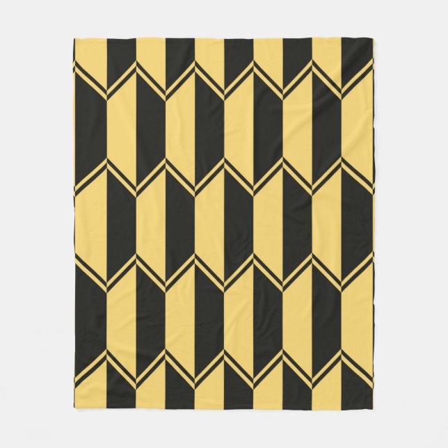 Abstract geometric pattern  fleece blanket (Front)