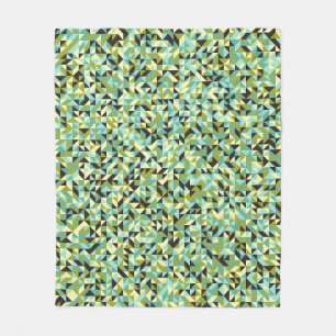 Abstract Geometric Pattern generative computationa Fleece Blanket