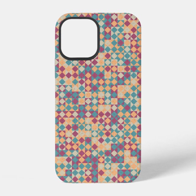 Abstract Geometric Pattern generative computationa iPhone Case (Back)