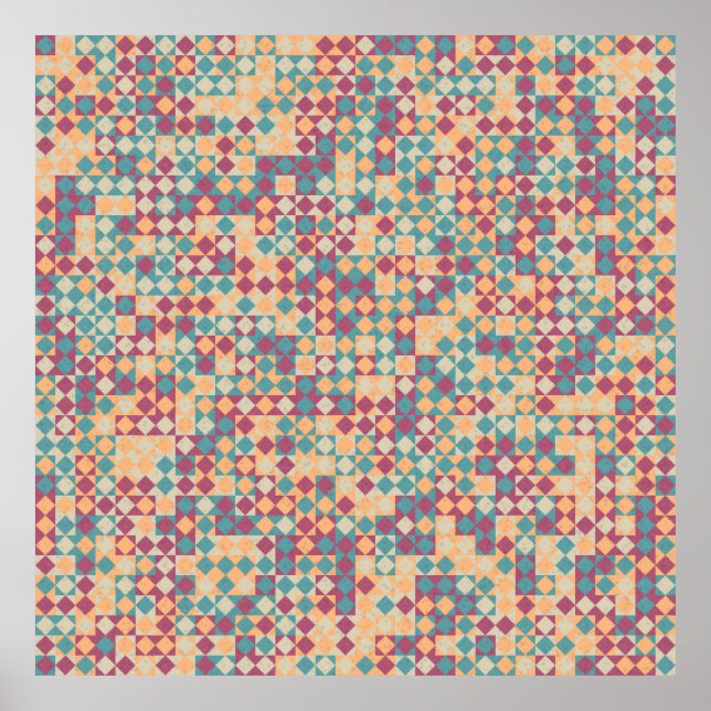 Abstract Geometric Pattern generative computationa Poster (Front)