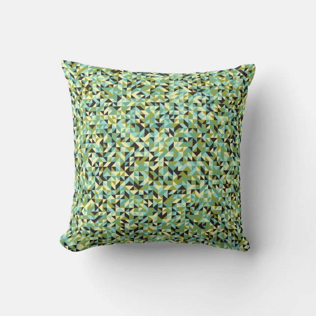 Abstract Geometric Pattern generative computationa Throw Pillow (Front)