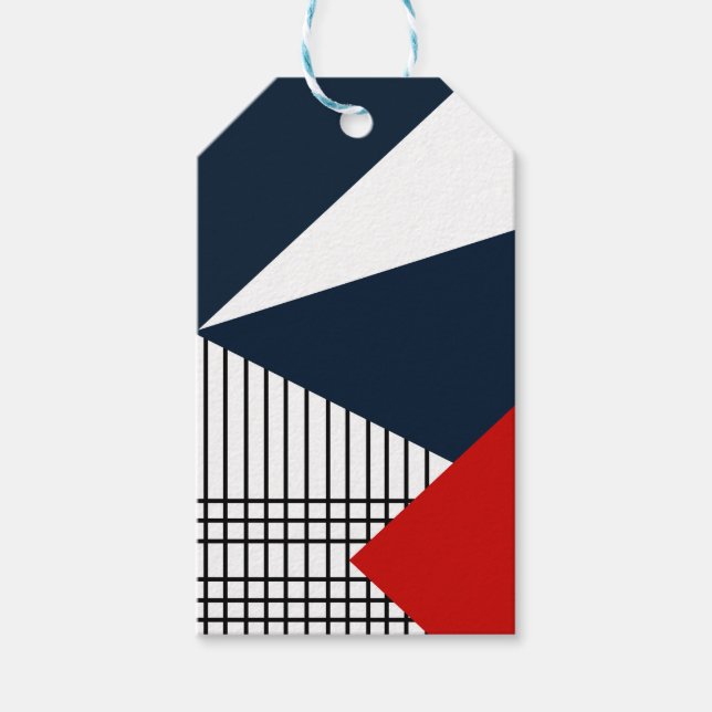 Abstract geometric pattern gift tags (Front)