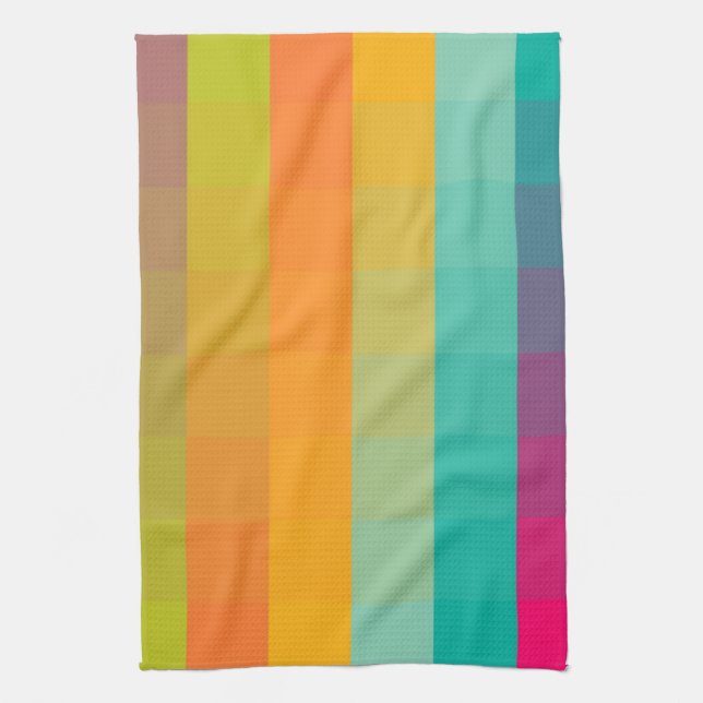 Abstract geometric pattern kitchen towel (Vertical)