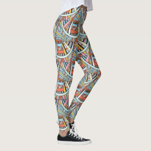 Abstract Geometric Pattern leggings