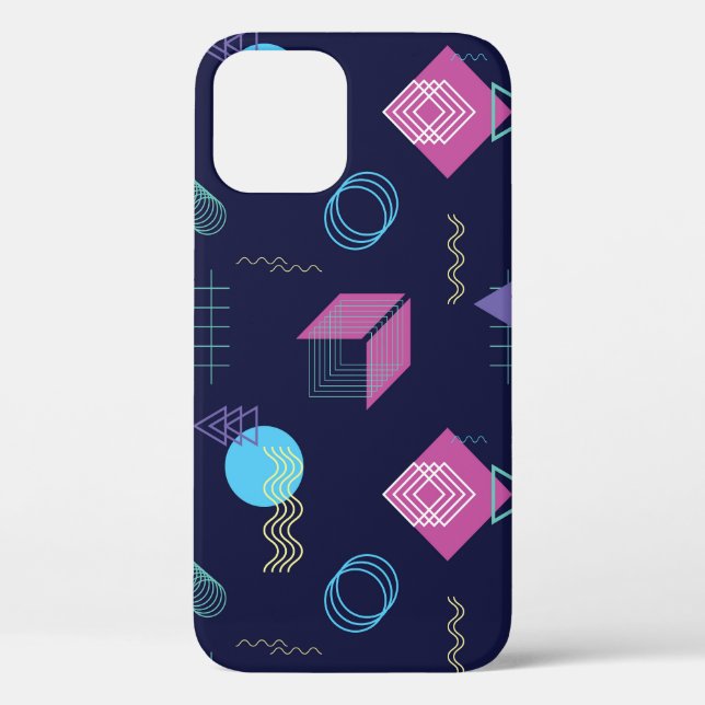 Abstract geometric pattern, line shapes. Case-Mate iPhone case (Back)
