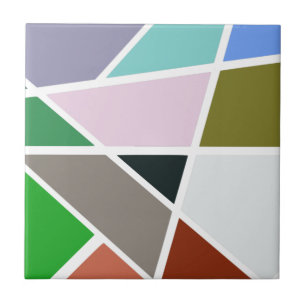 Abstract Geometric Pattern - Mid century, 1950's Tile