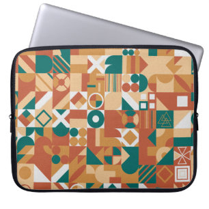 Abstract geometric pattern. Multicolor Figures. Te Laptop Sleeve