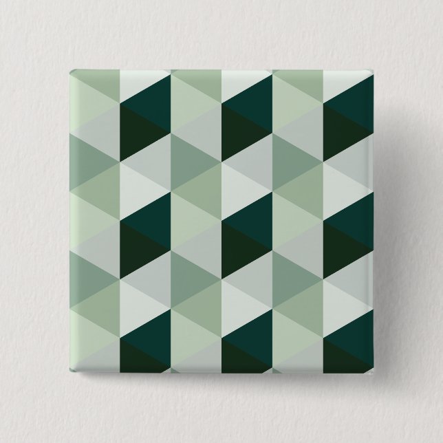 Abstract Geometric Pattern - No. 01 2 Inch Square Button (Front)