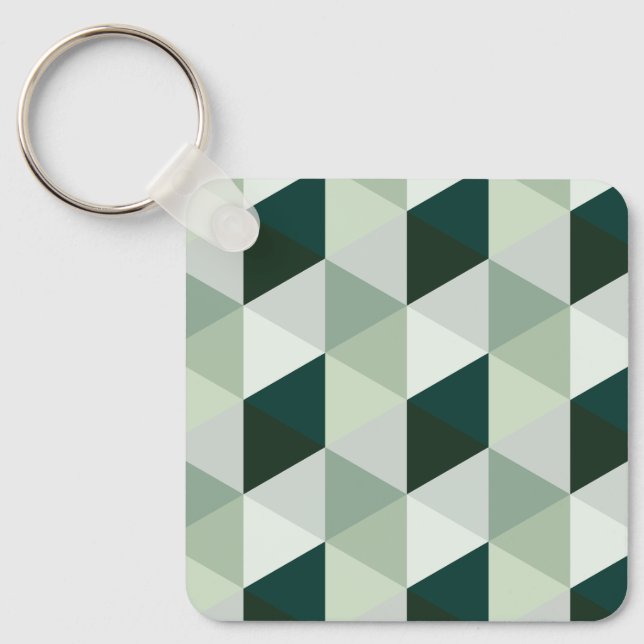 Abstract Geometric Pattern - No. 01 Keychain (Front)