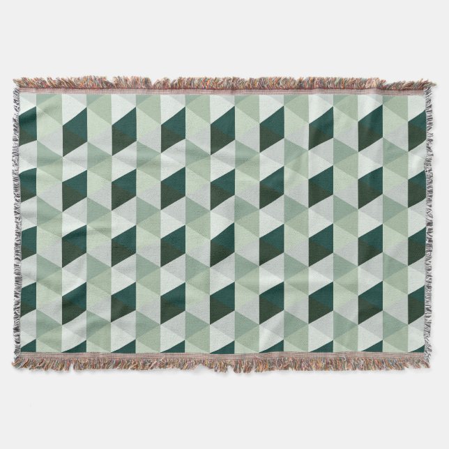 Abstract Geometric Pattern - No. 01 Throw Blanket (Front)