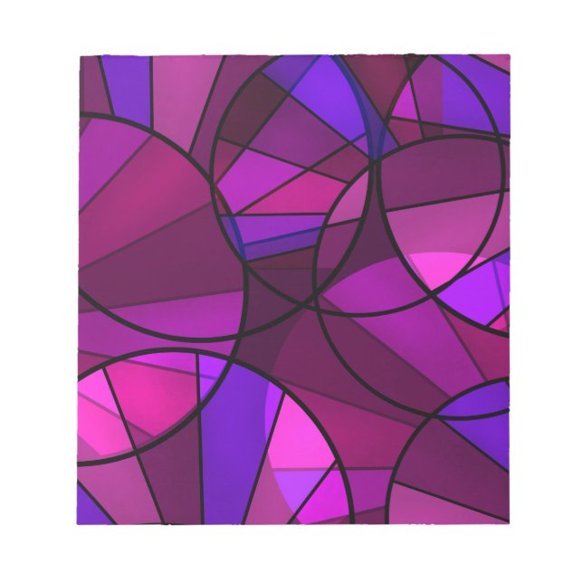 Abstract geometric pattern notepad (Front)
