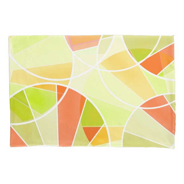 Abstract geometric pattern  pillowcase (Front)