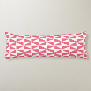 Abstract Geometric Pattern Pink Body Pillow