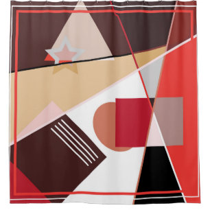 Abstract geometric pattern, silk scarf shawl desi
