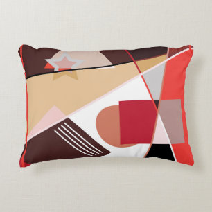 Abstract geometric pattern, silk scarf shawl desi accent pillow