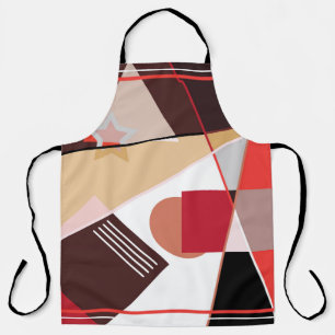 Abstract geometric pattern,  silk scarf shawl desi apron