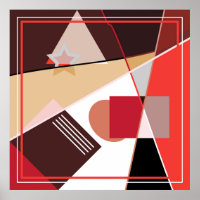 Abstract geometric pattern,  silk scarf shawl desi