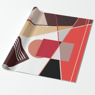 Abstract geometric pattern, silk scarf shawl desi wrapping paper