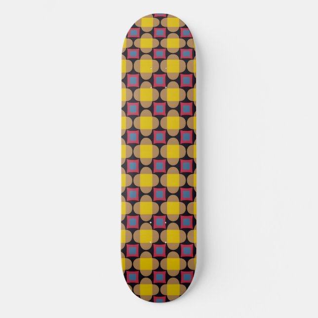 Abstract Geometric Pattern Skateboard (Front)